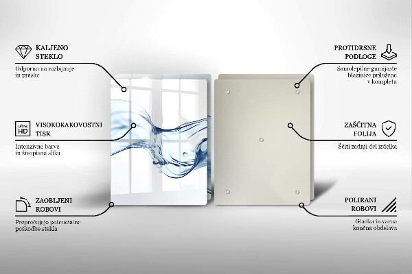Sklo za varnú dosku Krištáľová voda