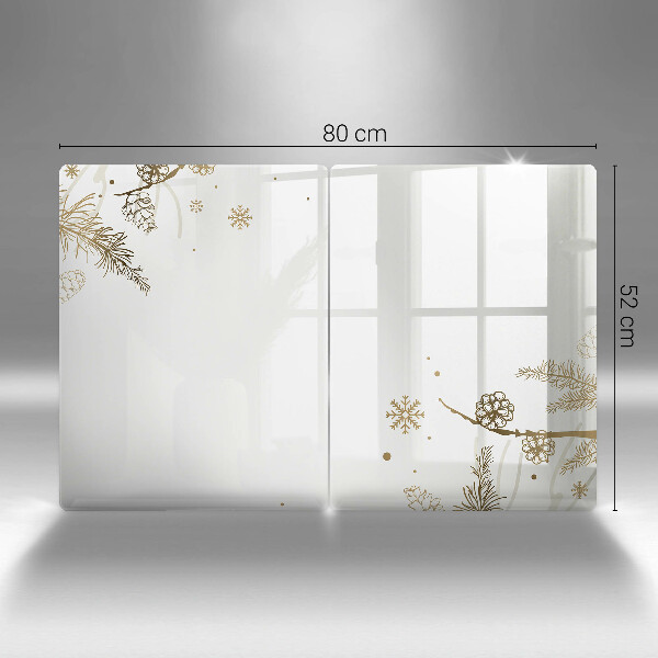 Sklo za varnú dosku Zimné dekorácie