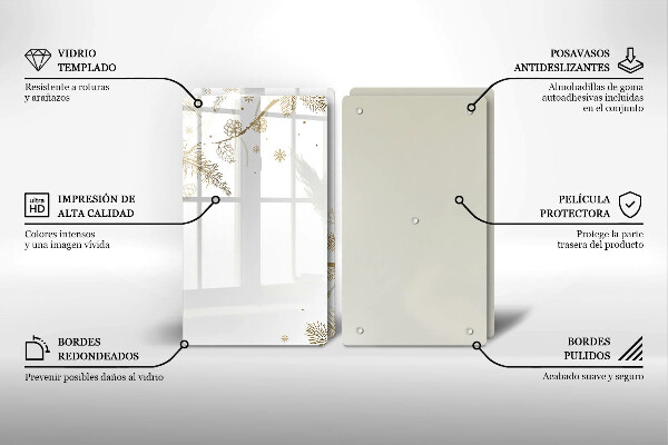 Sklo za varnú dosku Zimné dekorácie