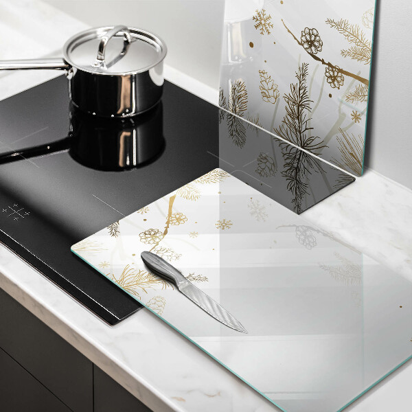 Sklo za varnú dosku Zimné dekorácie