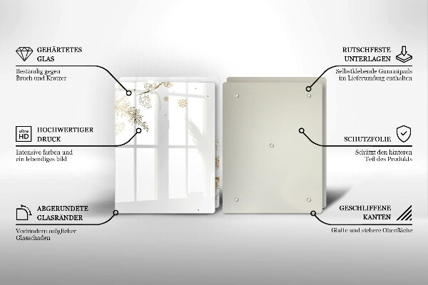 Sklo za varnú dosku Zimné dekorácie