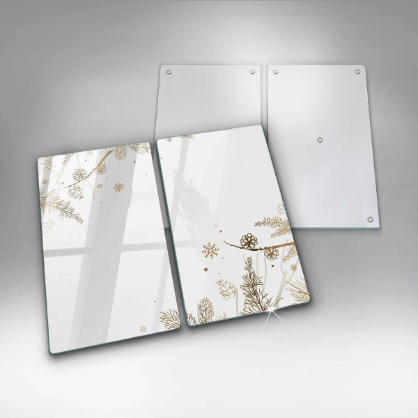 Sklo za varnú dosku Zimné dekorácie