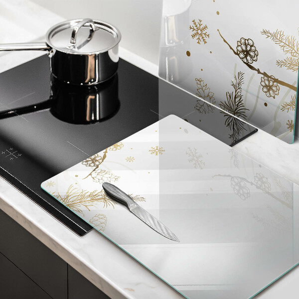 Sklo za varnú dosku Zimné dekorácie