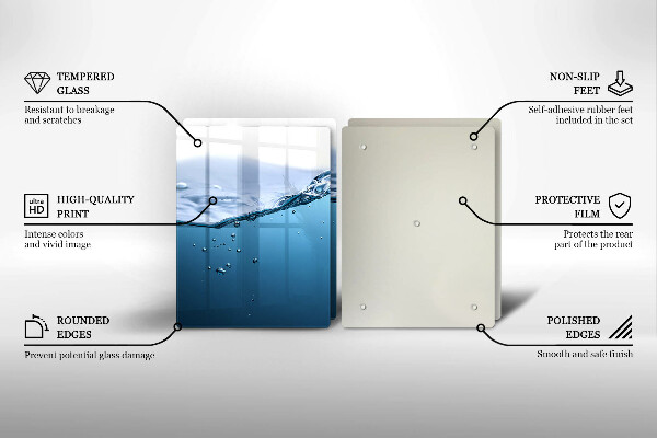 Sklo za varnú dosku Modrá voda