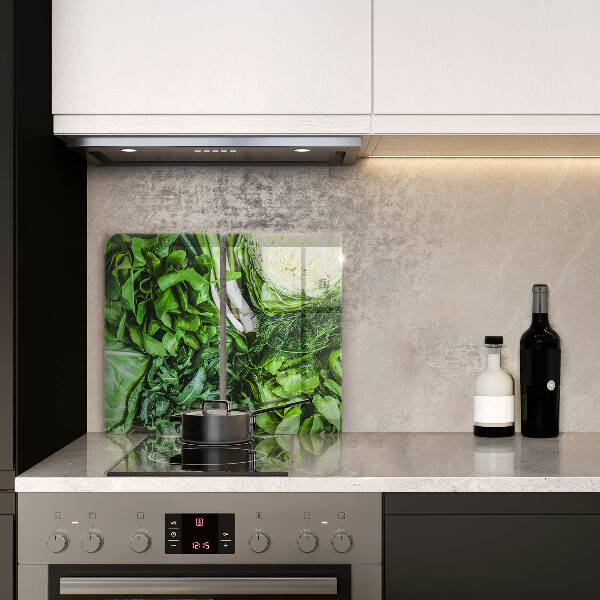 Sklo za varnú dosku Zelená zelenina