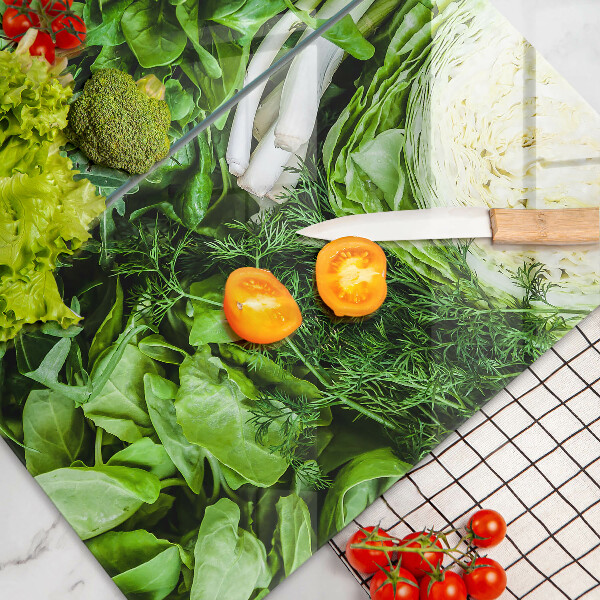 Sklo za varnú dosku Zelená zelenina