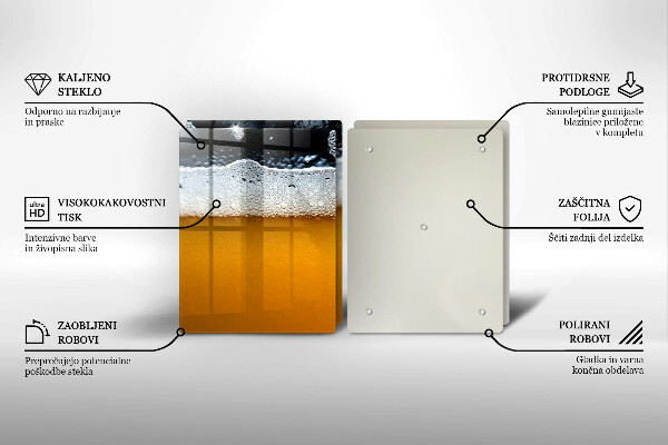 Sklo za varnú dosku Pite pivnú penu