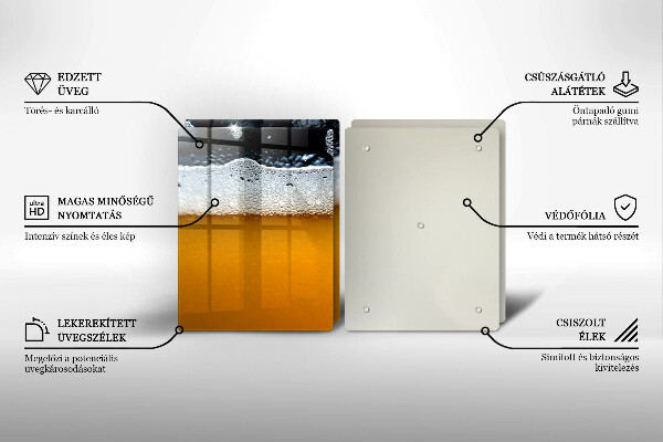 Sklo za varnú dosku Pite pivnú penu