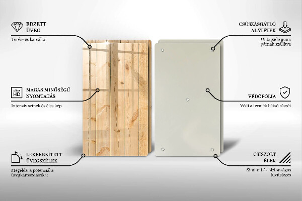 Sklo za varnú dosku Jemné drevené dosky