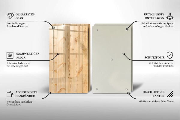 Sklo za varnú dosku Jemné drevené dosky