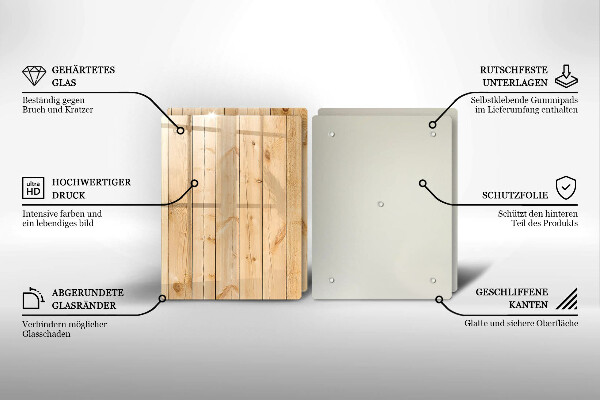 Sklo za varnú dosku Jemné drevené dosky