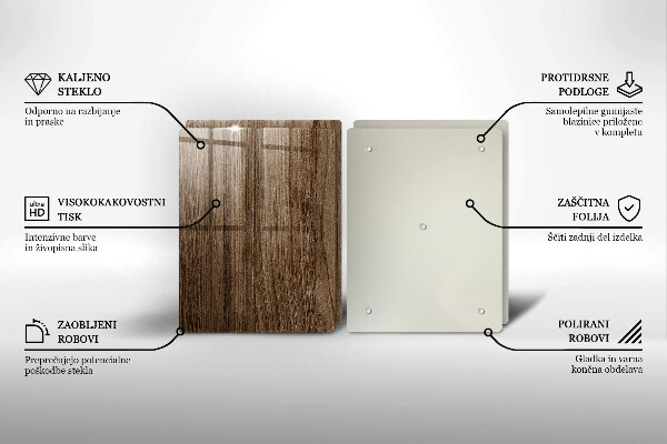 Sklo za varnú dosku Textúra dreva