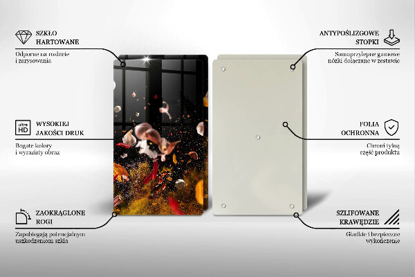 Sklo za varnú dosku Horúce korenie