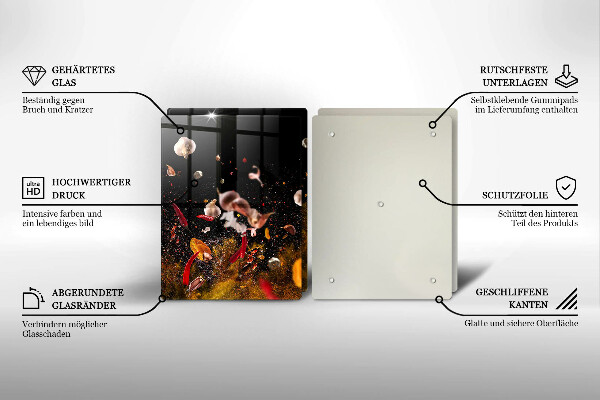 Sklo za varnú dosku Horúce korenie