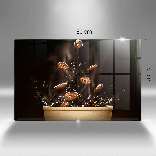 Sklo za varnú dosku Horúce kávové zrná