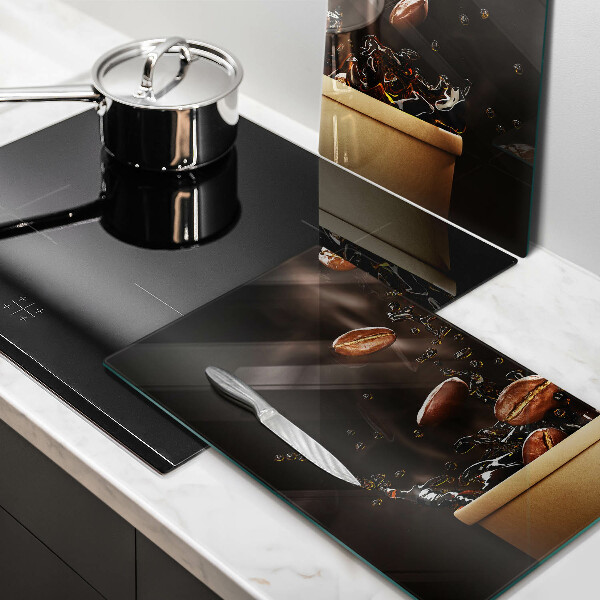 Sklo za varnú dosku Horúce kávové zrná