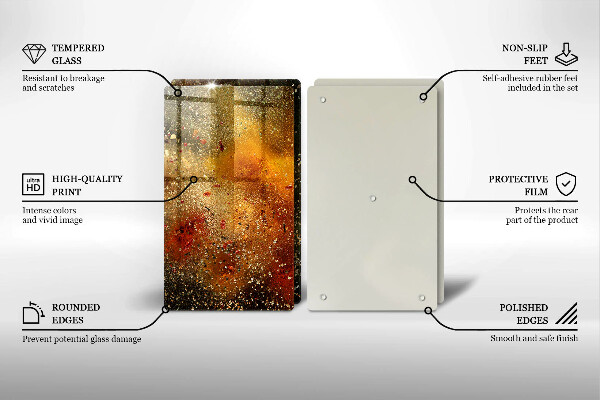 Sklo za varnú dosku Farebné korenie