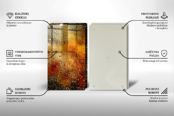 Sklo za varnú dosku Farebné korenie