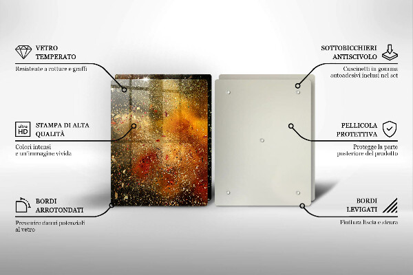 Sklo za varnú dosku Farebné korenie