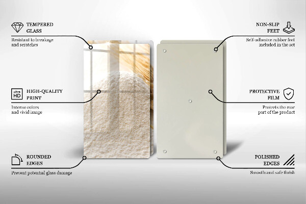 Sklo za varnú dosku Múka a obilné klasy