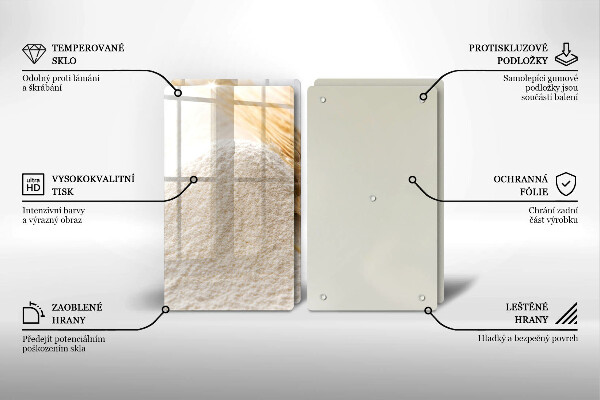 Sklo za varnú dosku Múka a obilné klasy