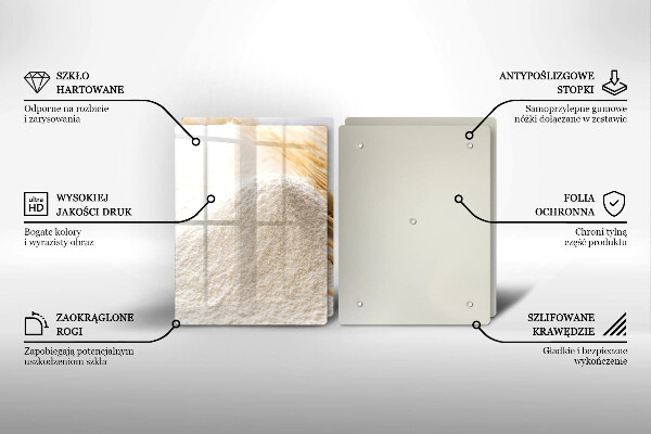 Sklo za varnú dosku Múka a obilné klasy