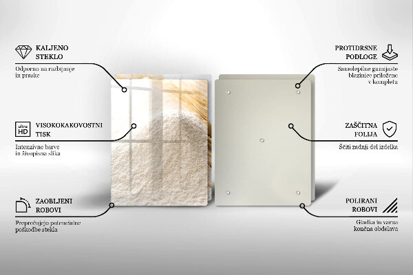 Sklo za varnú dosku Múka a obilné klasy