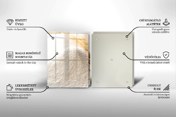 Sklo za varnú dosku Múka a obilné klasy