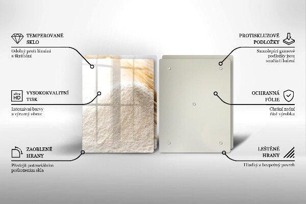 Sklo za varnú dosku Múka a obilné klasy