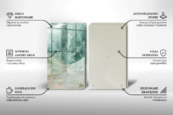 Tvrdené sklo za varnú dosku Kamenná štruktúra