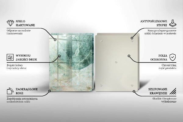 Tvrdené sklo za varnú dosku Kamenná štruktúra