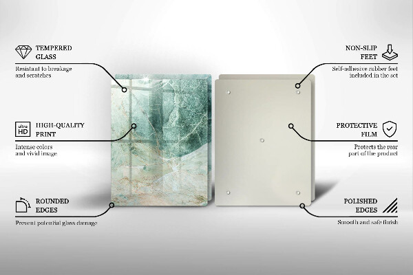 Tvrdené sklo za varnú dosku Kamenná štruktúra