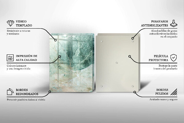 Tvrdené sklo za varnú dosku Kamenná štruktúra