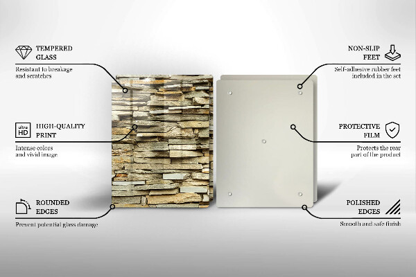 Sklo za varnú dosku Dekoratívne kamene