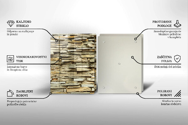 Sklo za varnú dosku Dekoratívne kamene