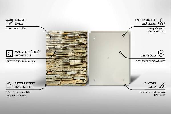 Sklo za varnú dosku Dekoratívne kamene