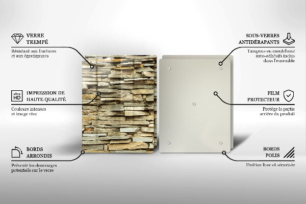 Sklo za varnú dosku Dekoratívne kamene