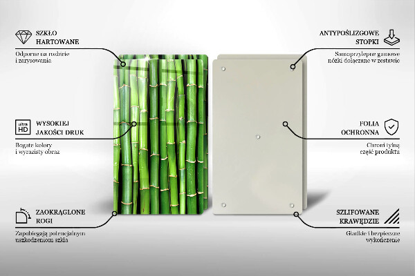 Sklo za varnú dosku Prírodné bambusy
