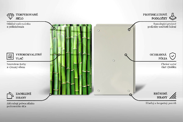 Sklo za varnú dosku Prírodné bambusy