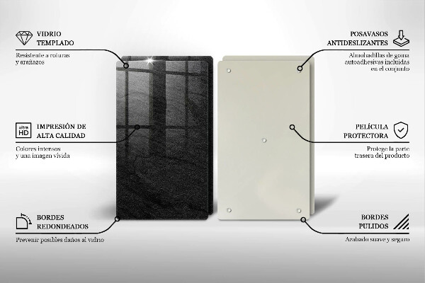 Sklo za varnú dosku Textúra kameňa