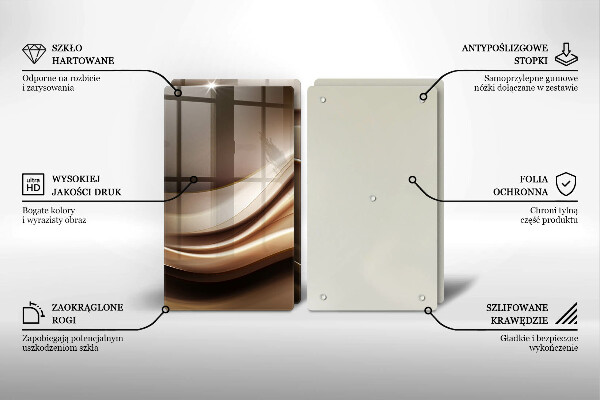 Sklo za varnú dosku Abstrakcia jemné línie