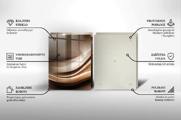 Sklo za varnú dosku Abstrakcia jemné línie