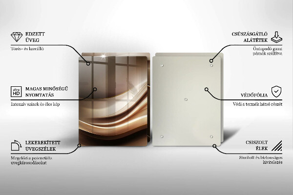 Sklo za varnú dosku Abstrakcia jemné línie