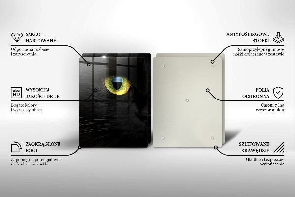 Sklo za varnú dosku Zvieracie mačacie oči