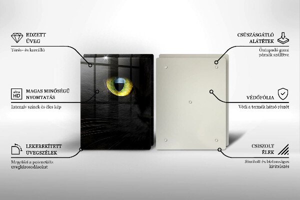 Sklo za varnú dosku Zvieracie mačacie oči