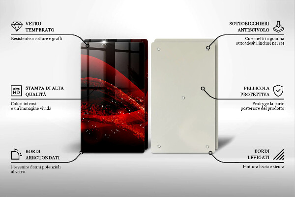 Sklo za varnú dosku Moderná abstrakcia