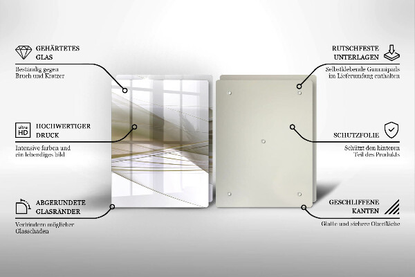 Sklo za varnú dosku Dizajn abstraktných línií