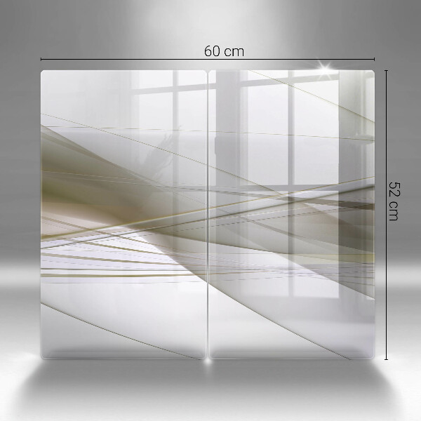 Sklo za varnú dosku Dizajn abstraktných línií