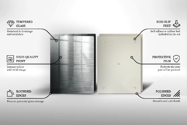 Sklo za varnú dosku Kovová textúra