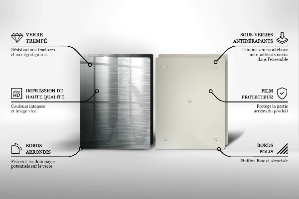 Sklo za varnú dosku Kovová textúra